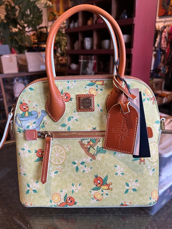 Dooney & Bourke Handbags - Dooney and Bourke Orange Bird Satchel Epcot 2022 Flower and Garden Festival NWT